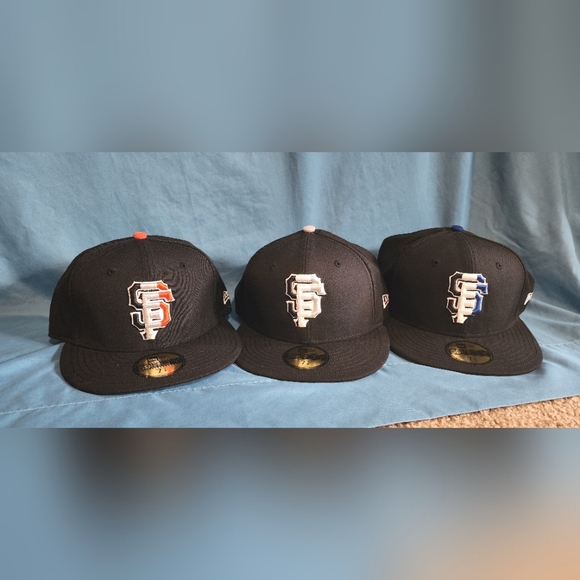 New Era Men's Flatbill Set of 3 Giants Hats - Picture 9 of 9